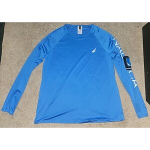 Blue Nautica Long Sleeve Swim Shirt